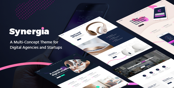 Synergia - Digital Agency WordPress Theme product preview