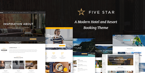 FiveStar - Hotel Booking WordPress Theme