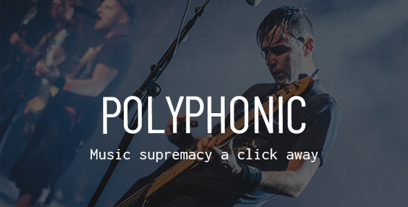 Polyphonic - Music Band, Artist & Musician WordPress Theme
