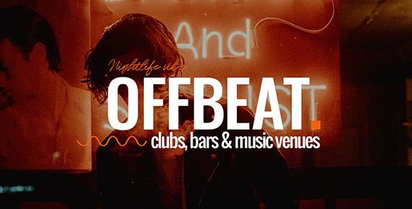 Offbeat - Nightlife, Pubs and Bars WordPress Theme product preview