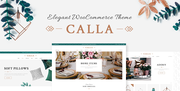 Preview image for Calla - Elegant Home Decoration Shop WordPress Theme