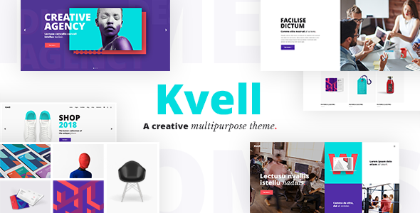Kvell - A Creative Multipurpose WordPress Theme for Freelancers and Agencies