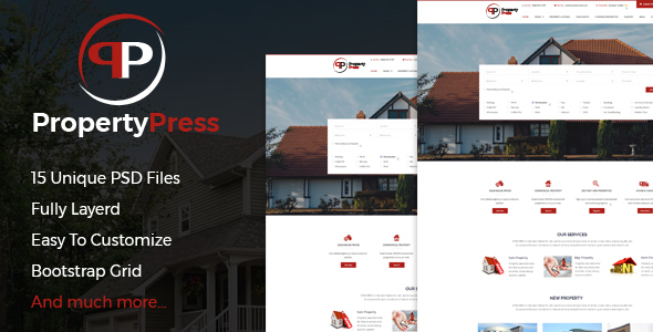 PropertyPress PSD Template