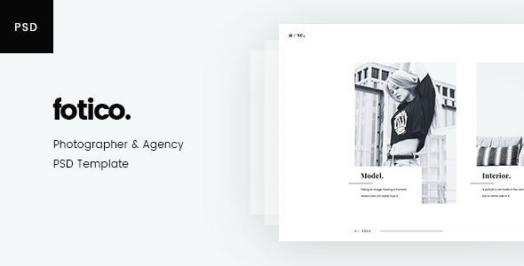 Fotico – Photography PSD Template