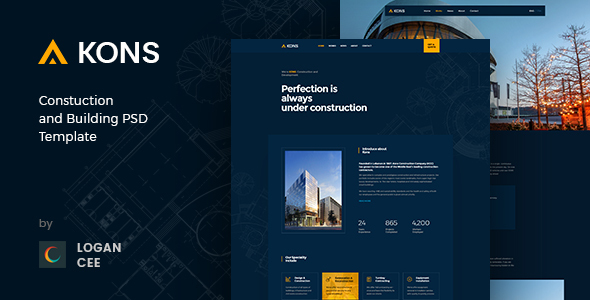 Kons ! Construction PSD Template