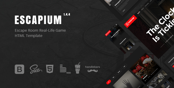 Preview image for Escapium - Escape Room Game HTML Template