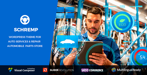 Schremp - Auto Repair WordPress Theme product preview