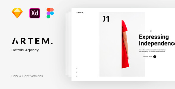 ARTEM – Digital Agency Sketch Template