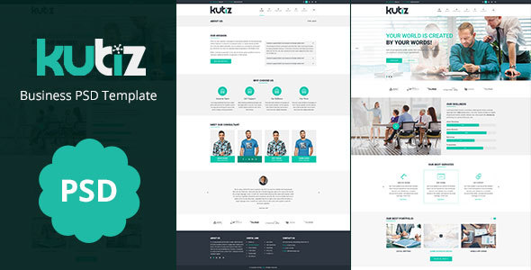 kubiz : Business / Finance PSD Template
