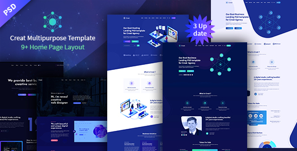 Preview image for Creat - Creative PSD Template