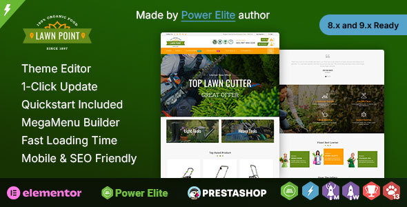LawnPoint - Garden Tools Elementor Prestashop Responsive Theme