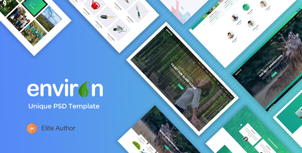 ENVIRON – Non-profit and Environment PSD Template