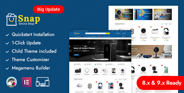 Snapshop - Electronics & Gadgets Store Prestashop Responsive Theme listing image