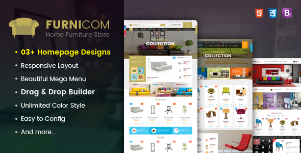 Product preview supplied for Furnicom - Responsive Drag & Drop Shopify Furniture Theme