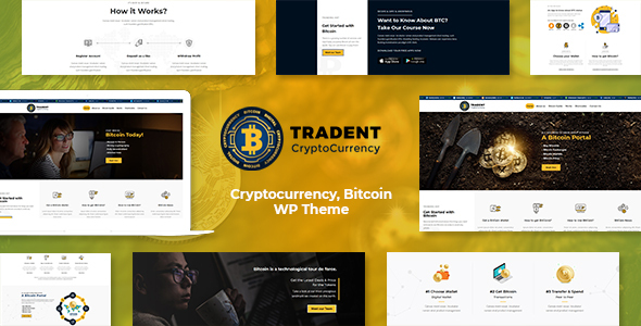 Preview image for Tradent - Cryptocurrency, Bitcoin WordPress Theme