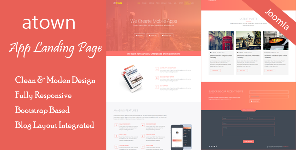 Atown - Joomla App Landing Page