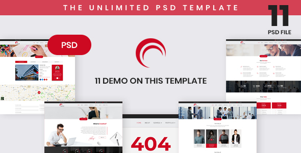 Creative - Business Based PSD Template