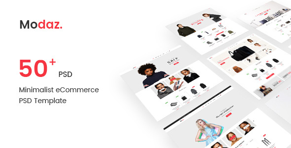 Modaz | Minimalist eCommerce PSD Template