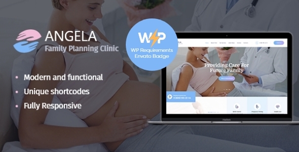Angela | Family Planning & Pregnancy Clinic WordPress Theme listing image