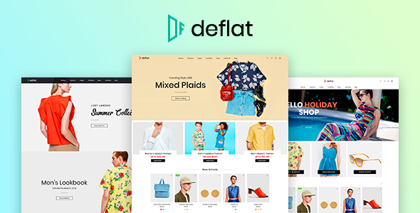 Deflat - Minimal eCommerce PSD Template