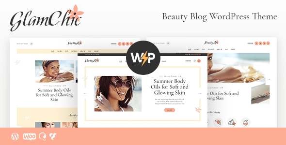 GlamChic | Beauty Influencer Blog WordPress Theme listing image