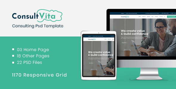 Consult Vita - Consulting PSD Template