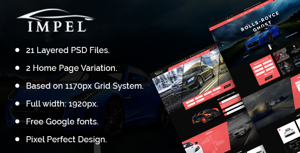 IMPEL Car Dealer PSD Template