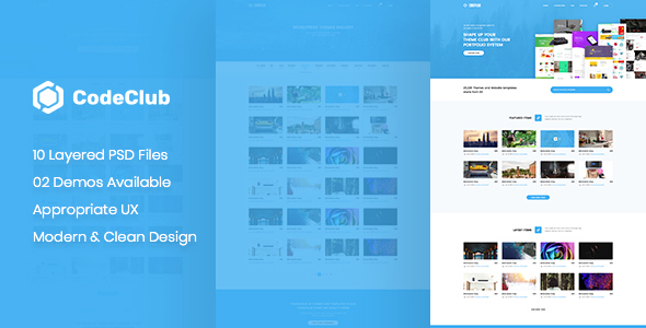 CodeClub - Digital Product Showcase PSD Template