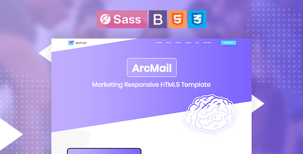 Preview image for Arcmail - Marketing Responsive HTML5 Template