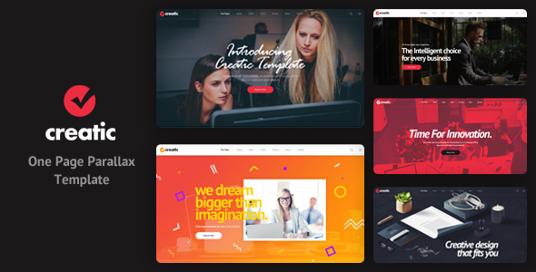 Creatic - One Page Creative Parallax Template product preview