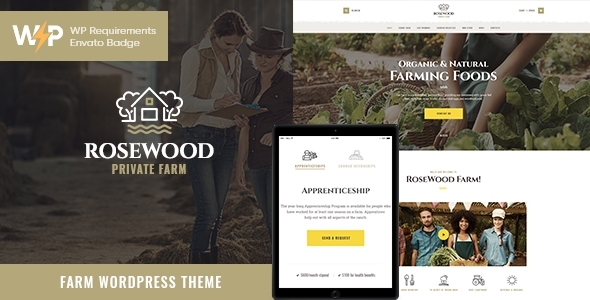 Rosewood | Organic Farming Agriculture Farm WordPress Theme