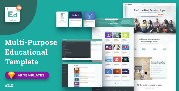 Elemento for Education - Sketch Template