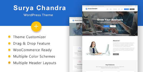 Surya Chandra - Responsive Multi-Purpose WordPress Theme listing image