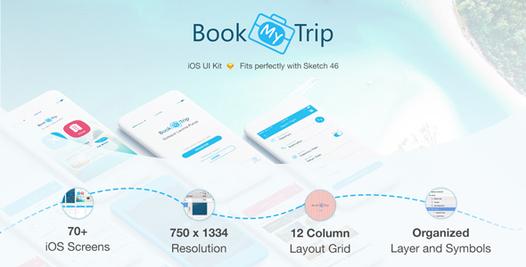 BookMyTrip - Mobile UI Kit Traveling Apps