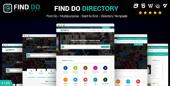 Find Do Multipurpose HTML5 Directory Template