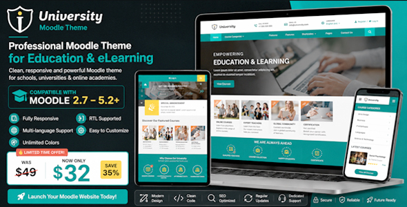 University - Responsive Moodle Theme