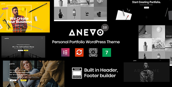 Anevo - Personal Portfolio WordPress Theme