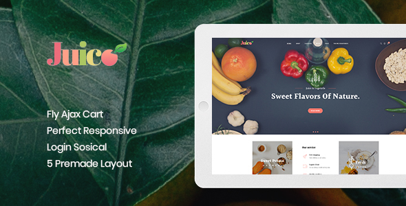 Product preview supplied for Leo Juice - Prestashop Theme for Food & Beverage Shop