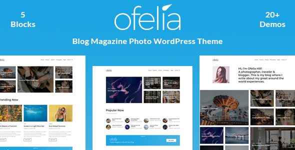 Ofelia - Travel Blog WordPress Theme