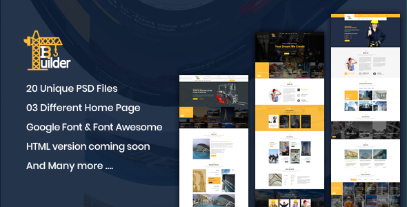 Builder Pro - Construction PSD Template
