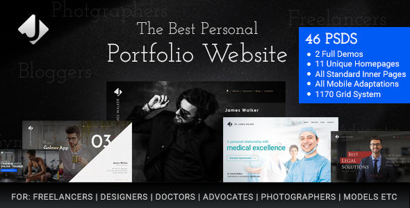 James Walker Personal Freelance Website