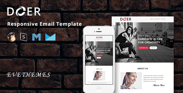 Doer - Responsive Email Template product preview