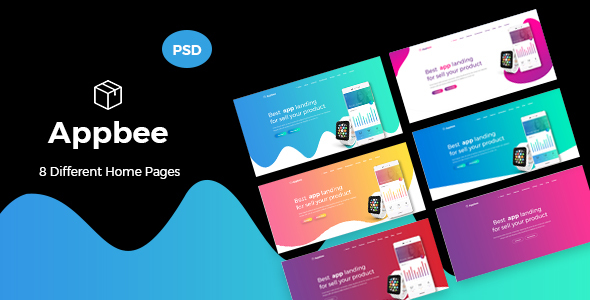 Appbee - App Landing PSD Template