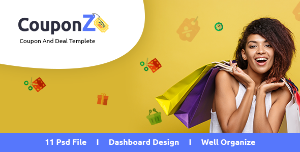 CouponZ - Deals & Coupon PSD Template