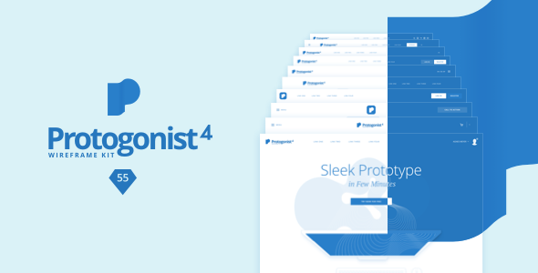 Protogonist 4 Wireframe Kit – Ultimate Wireframe Kit for your next Landing Page