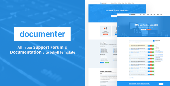 Documenter - Support & Knowledgebase Jekyll Documentation Docs Template
