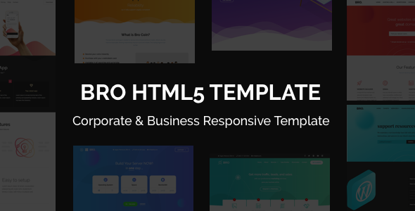 BRO - Corporate & Business Responsive Template