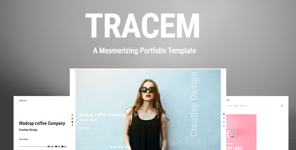 Tracem - A Mesmerizing Portfolio Template listing image