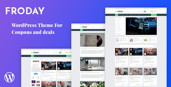 Preview image for Froday – Coupons and Deals WordPress Theme