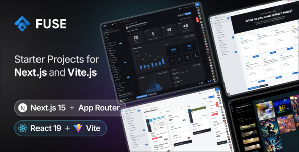 Fuse React - NextJS & Vite Admin Dashboard Template